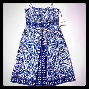 NWT Donna Morgan 100% silk sleeveless dress size 6